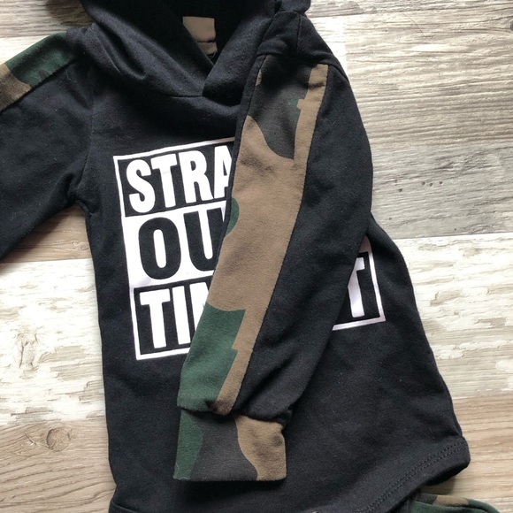 NWOT “Straight Outta Timeout” 2 Piece Infant Set - Picture 4 of 9